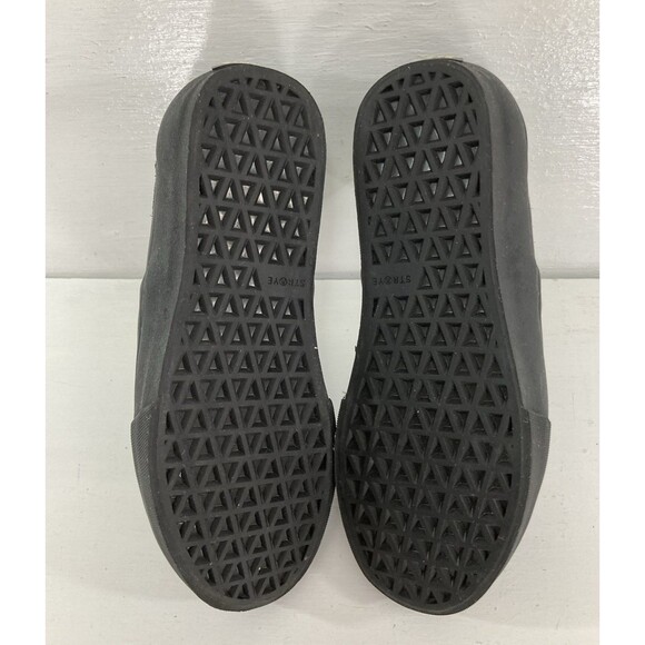 Straye Ventura Shoes M5.5 W7 Black Suede Slip On Skate Sneakers Casual Unisex